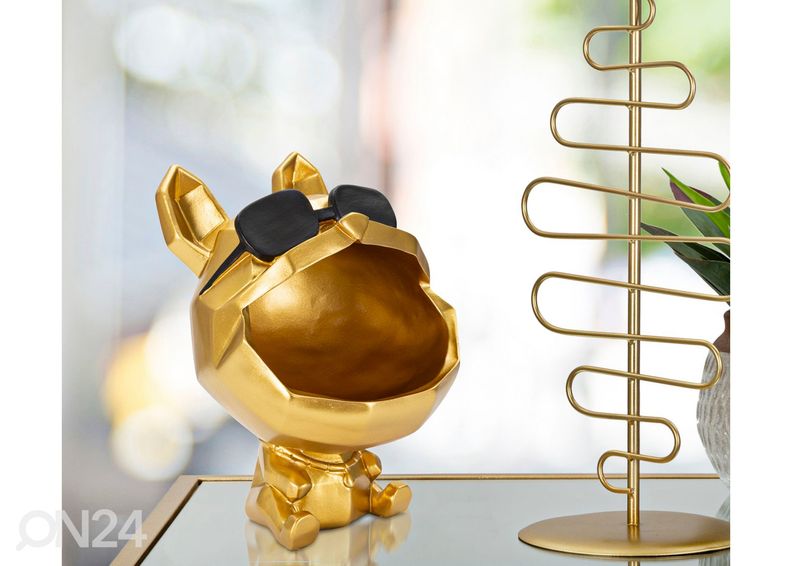 Koriste-esine / kulho Cane, kulta kuvasuurennos