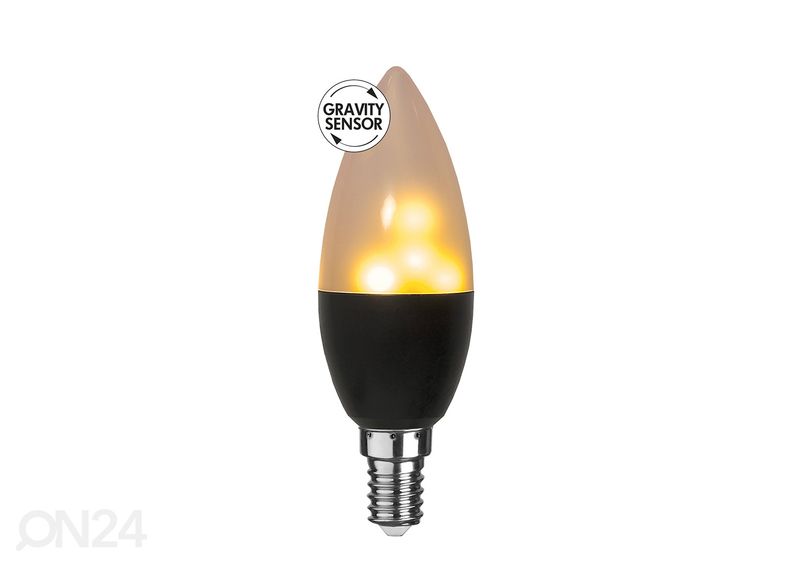 Koristeellinen LED-lamppu E14, palava liekki kuvasuurennos