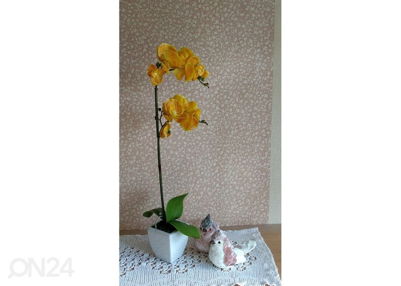 Koristekasvi Keltainen orkidea 72 cm kuvasuurennos