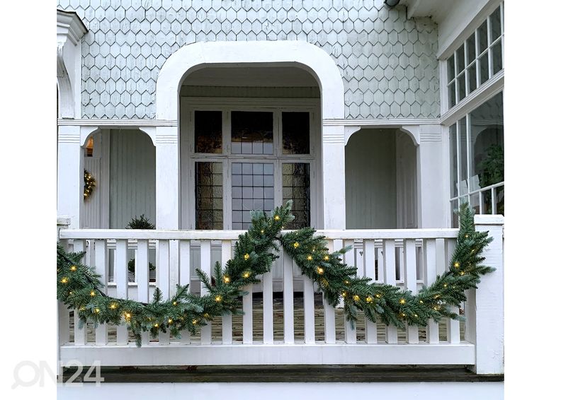 Koristeseppele valoilla Greyland 3 m, vihreä/harmaa kuvasuurennos