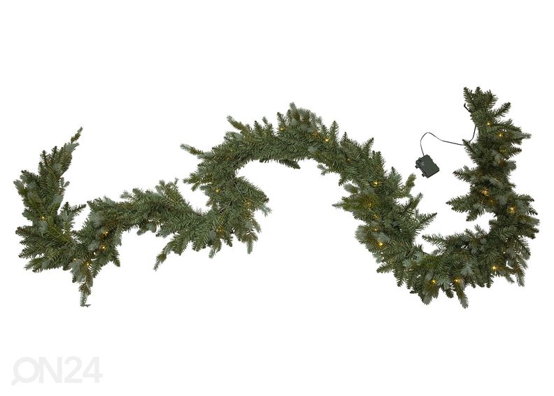 Koristeseppele valoilla Greyland 3 m, vihreä/harmaa kuvasuurennos