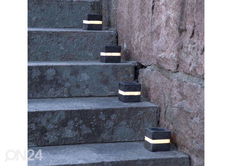 Koristevalaisin aurinkokennolla Stonecube 2 kpl kuvasuurennos