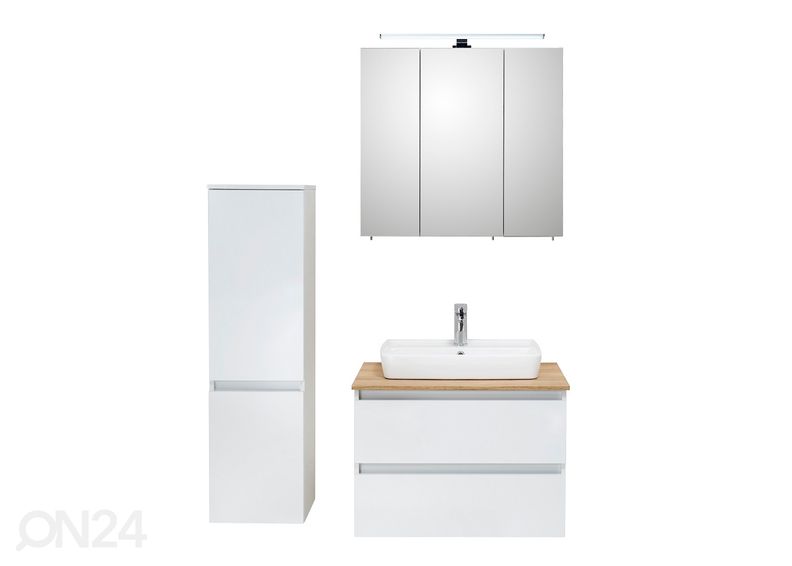 Korkea kylpyhuoneen kaappi 360 kuvasuurennos