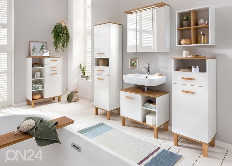 Korkea kylpyhuoneen kaappi Padua kuvasuurennos