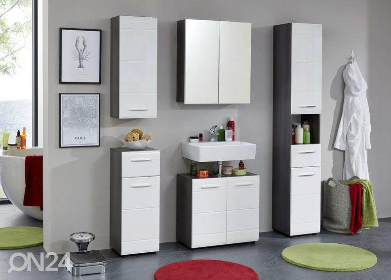 Korkea kylpyhuoneenkaappi Line kuvasuurennos