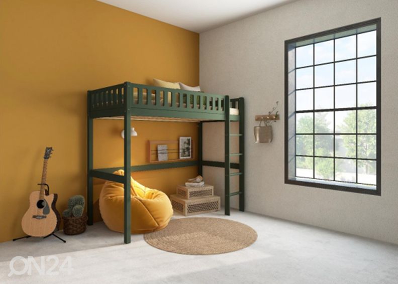 Korkea parvisänky THUKA Viggo, vihreä kuvasuurennos