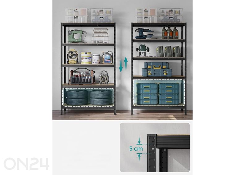 Kotitaloushylly 200 cm kuvasuurennos