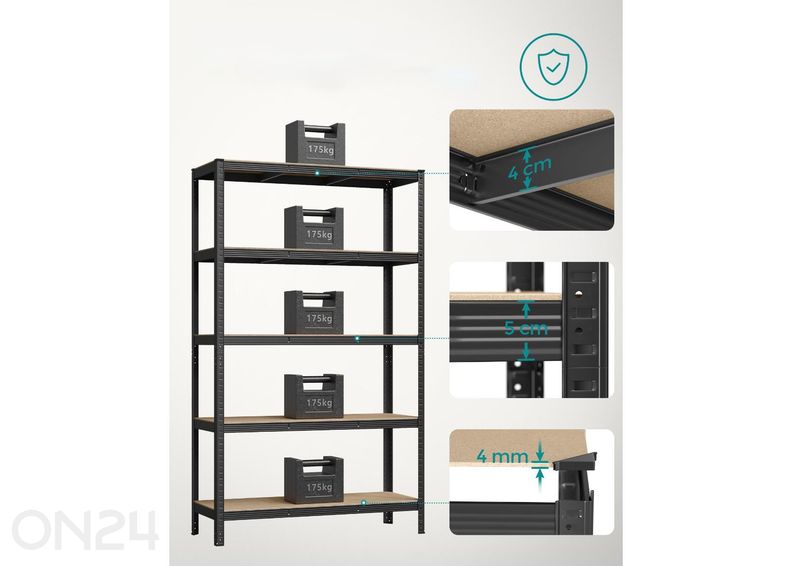 Kotitaloushylly 200 cm kuvasuurennos