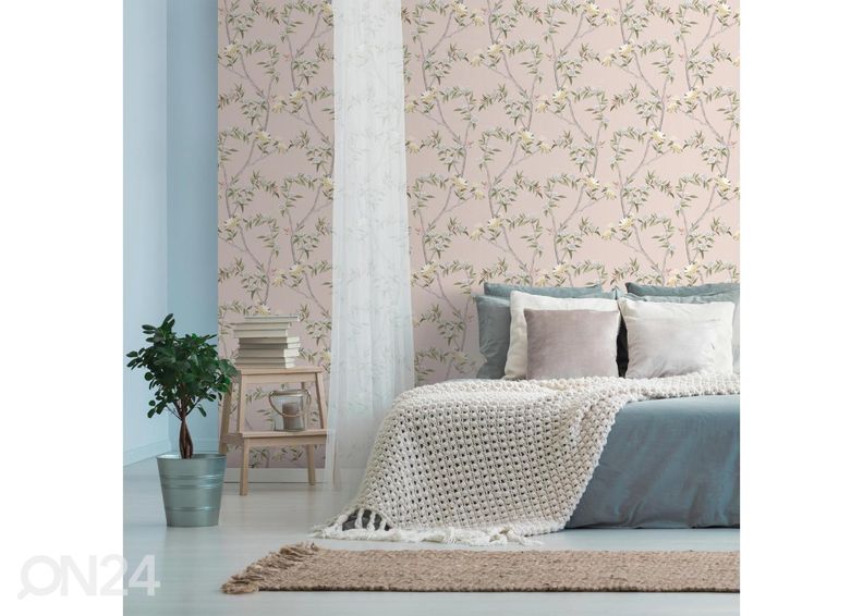 Kuitutapetti Chinoiserie kuvasuurennos