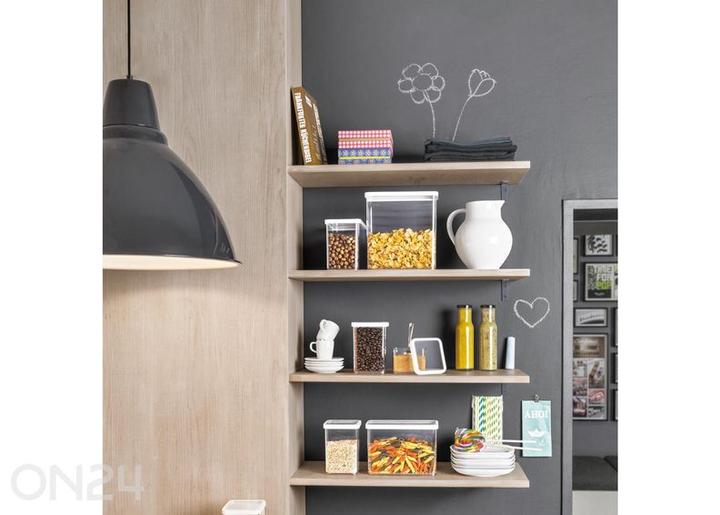 Kuiva-aineiden säiltysastia neliönmuotoinen, Loft 500 ml kuvasuurennos