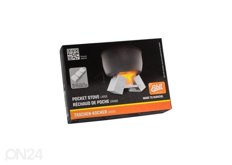 Kuivasprii poltin Esbit Suuri 12x14 g kuvasuurennos