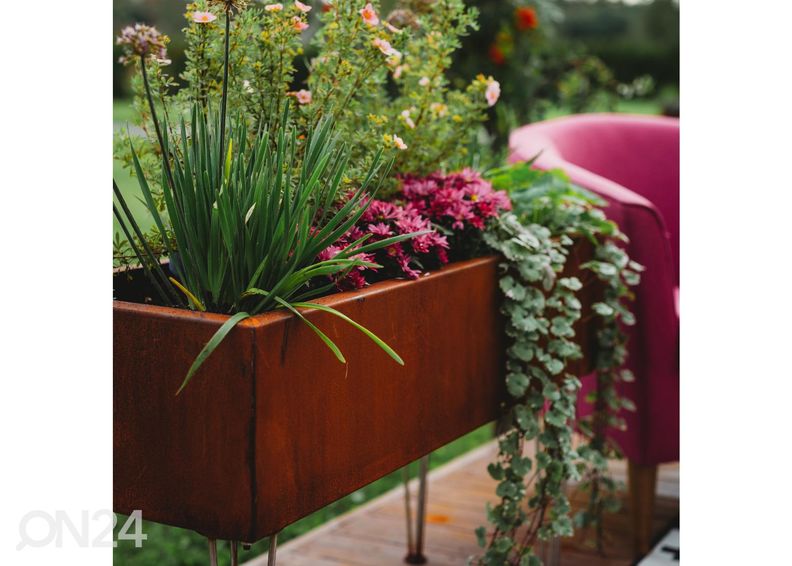 Kukkaruukku Cor-Ten terästä Freja kuvasuurennos