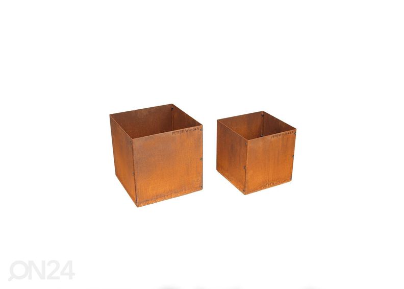 Kukkaruukkusetti Cor-Ten teräksestä Fiora 2 kuvasuurennos