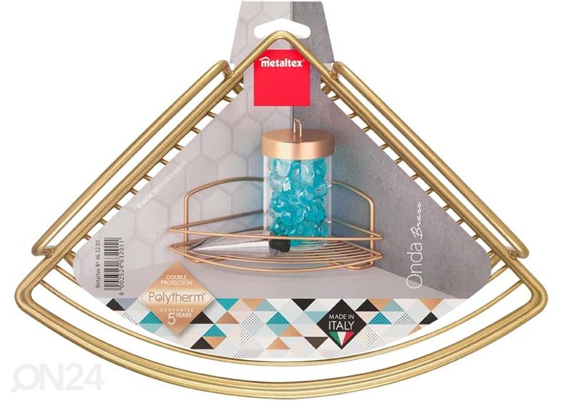 Kulmahylly Onda 1x, 22x22x11 cm, messinki kuvasuurennos