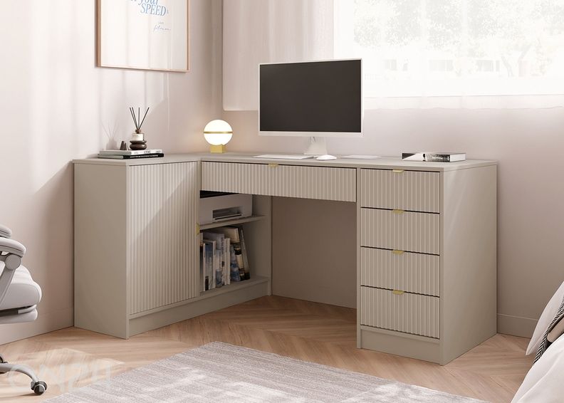 Kulmakirjoituspöytä Tireno kuvasuurennos