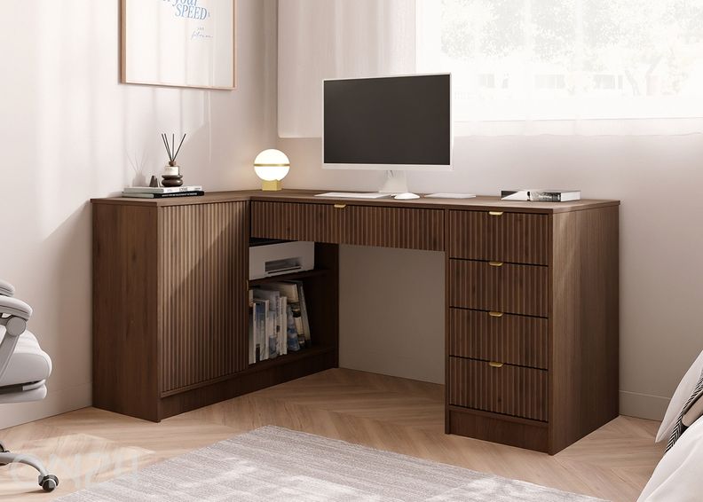 Kulmakirjoituspöytä Tireno kuvasuurennos