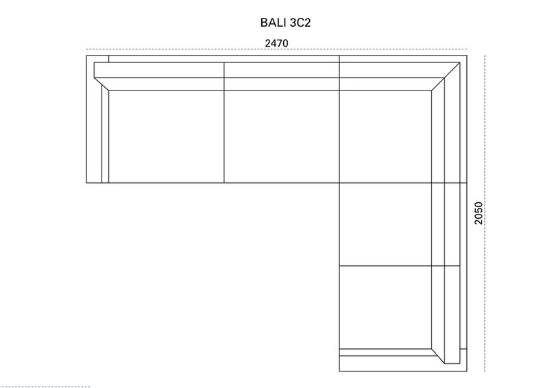 Kulmasohva Bali kuvasuurennos