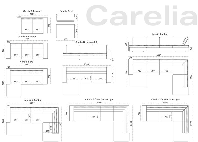 Kulmasohva Carelia Jumbo S kuvasuurennos