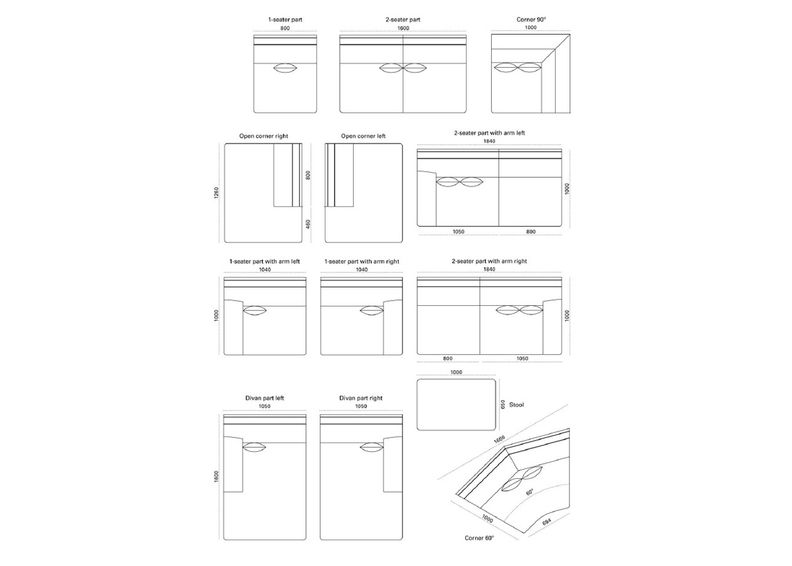Kulmasohva Carmen kuvasuurennos