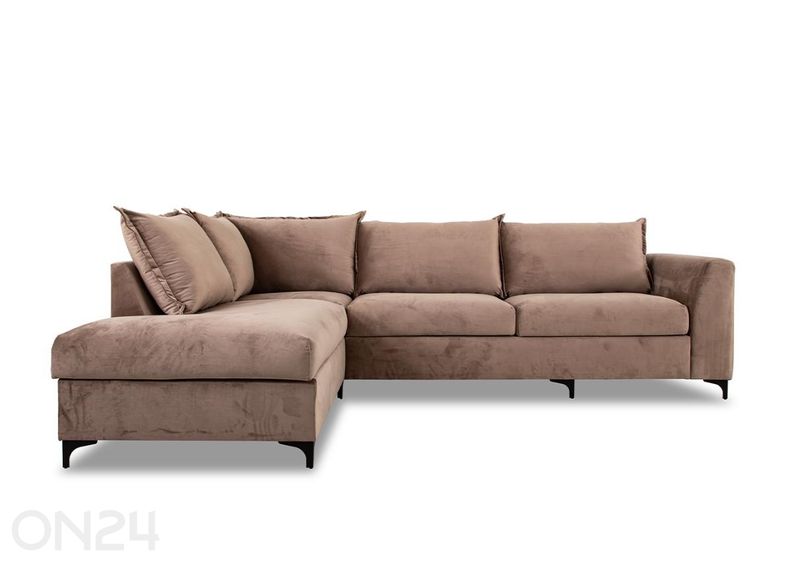 Kulmasohva Chilux vasen kulma, vaaleanruskea kuvasuurennos