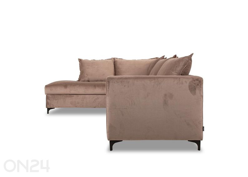 Kulmasohva Chilux vasen kulma, vaaleanruskea kuvasuurennos