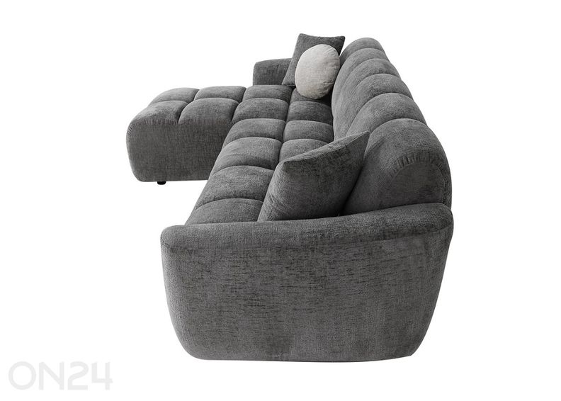 Kulmasohva Curve tummanharmaa kuvasuurennos