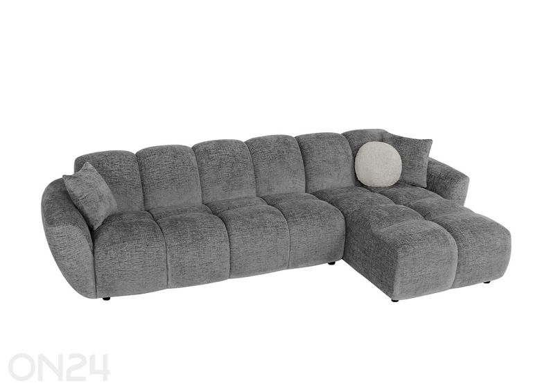 Kulmasohva Curve tummanharmaa kuvasuurennos