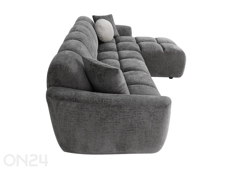 Kulmasohva Curve tummanharmaa kuvasuurennos