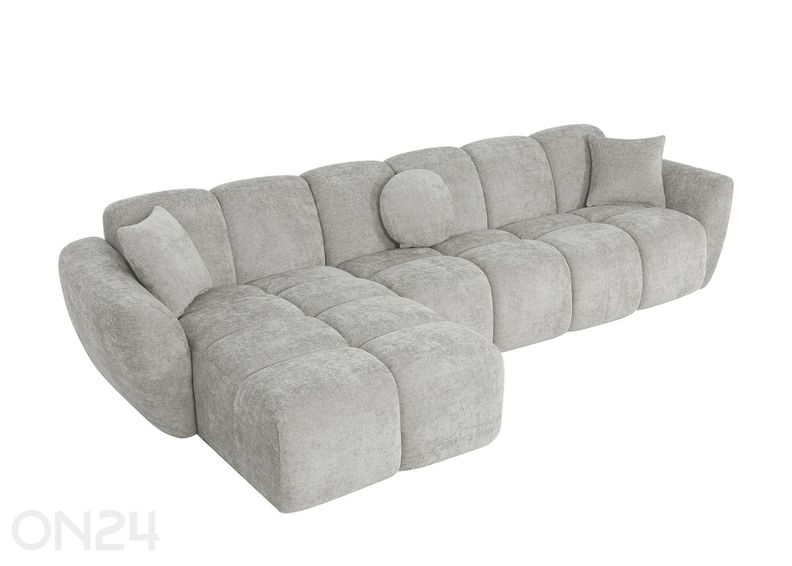 Kulmasohva Curve vaaleanharmaa kuvasuurennos