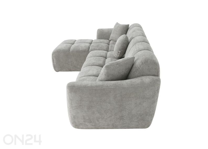 Kulmasohva Curve vaaleanharmaa kuvasuurennos