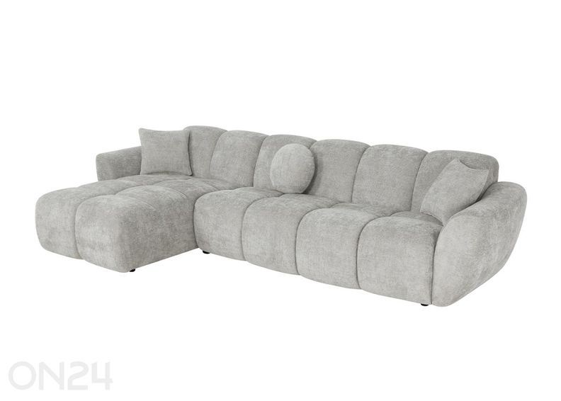 Kulmasohva Curve vaaleanharmaa kuvasuurennos