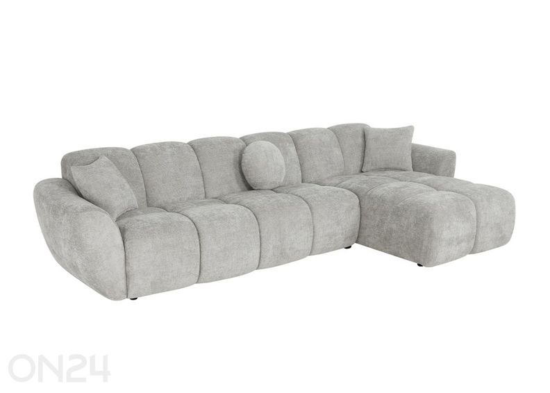 Kulmasohva Curve vaaleanharmaa kuvasuurennos