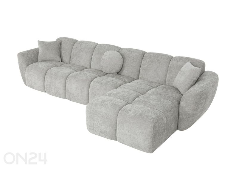 Kulmasohva Curve vaaleanharmaa kuvasuurennos