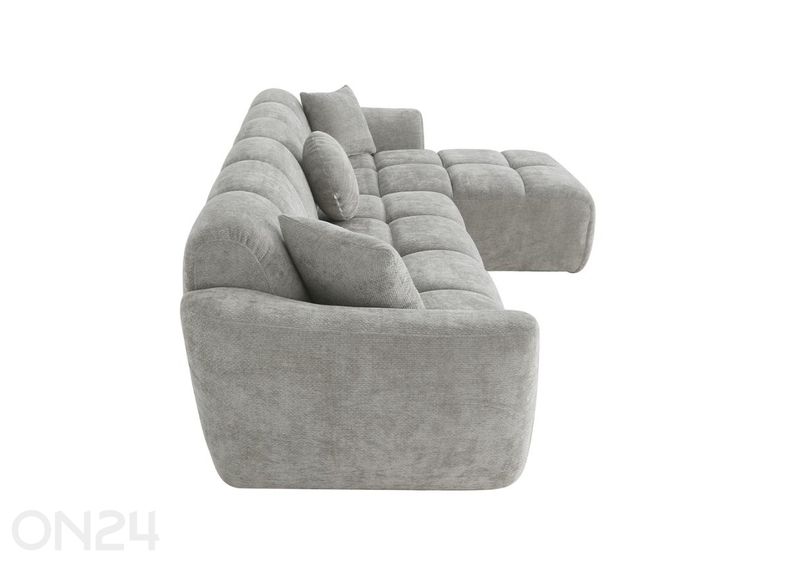 Kulmasohva Curve vaaleanharmaa kuvasuurennos