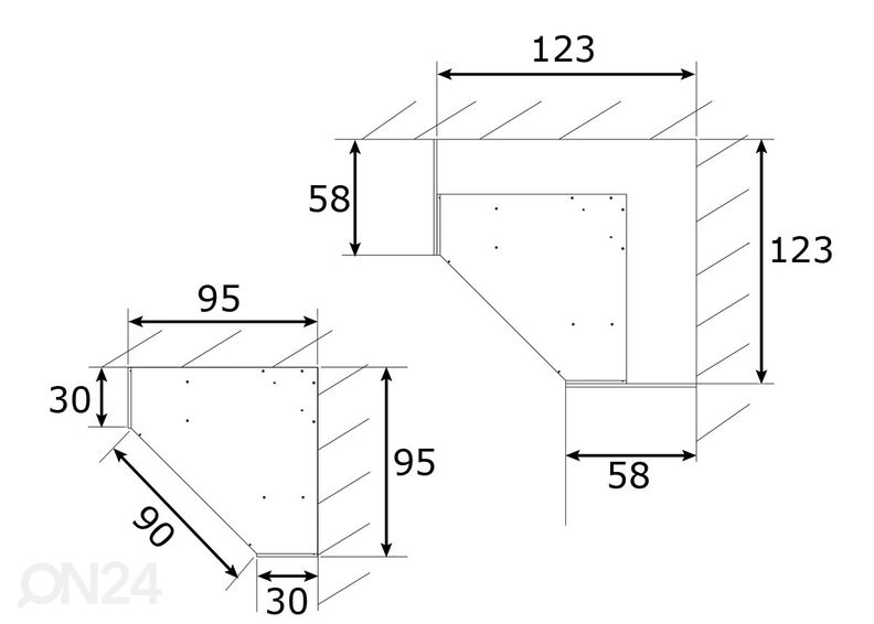 Kulmavaatekaappi CLICK kuvasuurennos