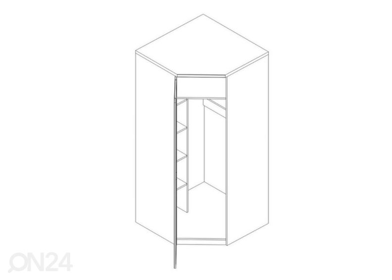 Kulmavaatekaappi Doorset kuvasuurennos
