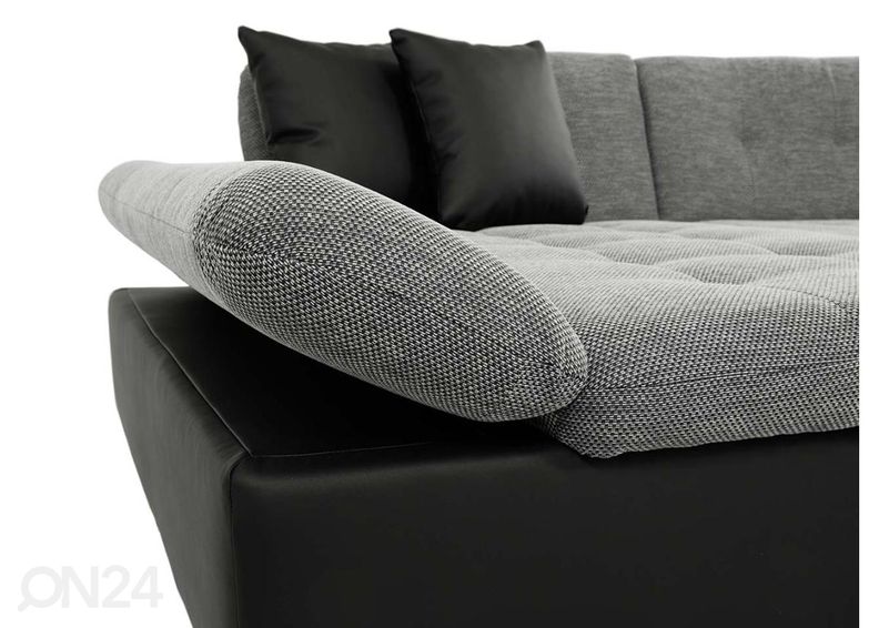 Kulmavuodesohva 2:lla vuodevaatelaatikolla Alia kuvasuurennos