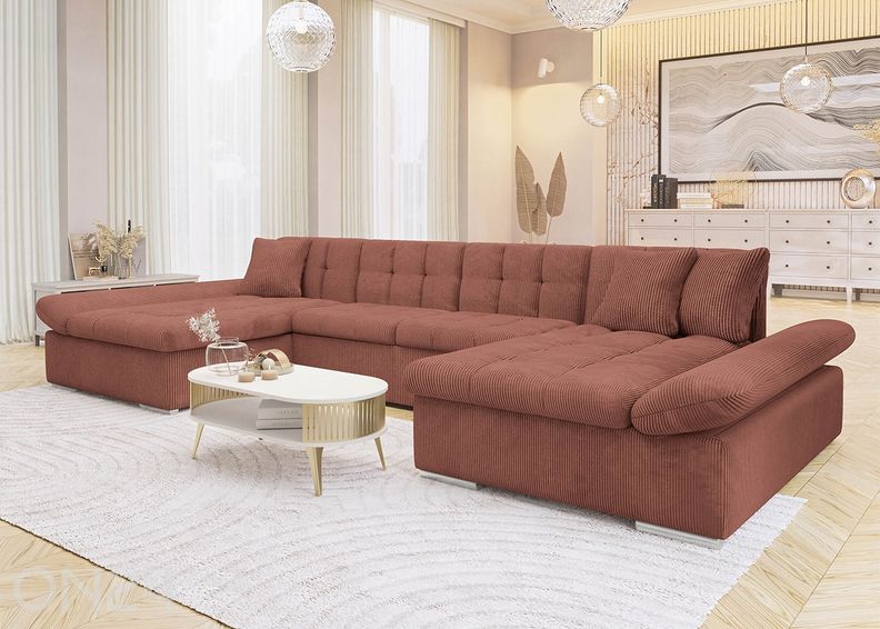 Kulmavuodesohva 2:lla vuodevaatelaatikolla Alia kuvasuurennos