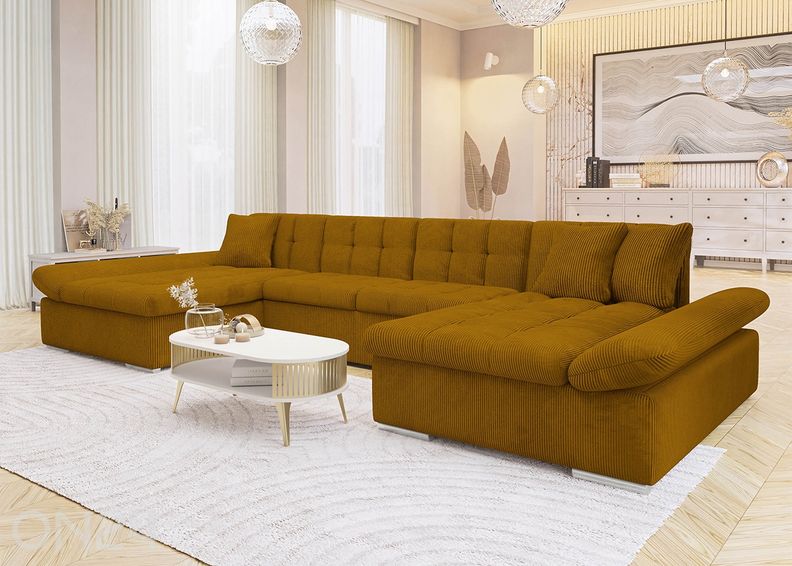 Kulmavuodesohva 2:lla vuodevaatelaatikolla Alia kuvasuurennos