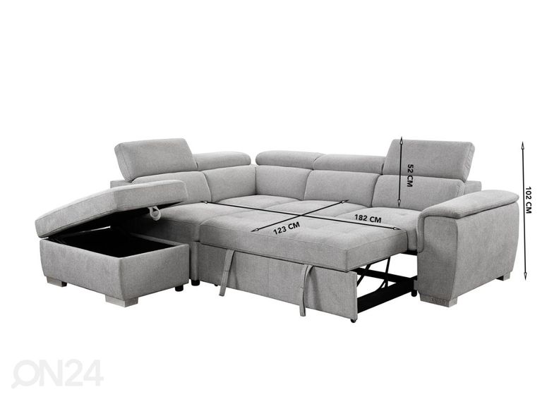 Kulmavuodesohva kuvasuurennos