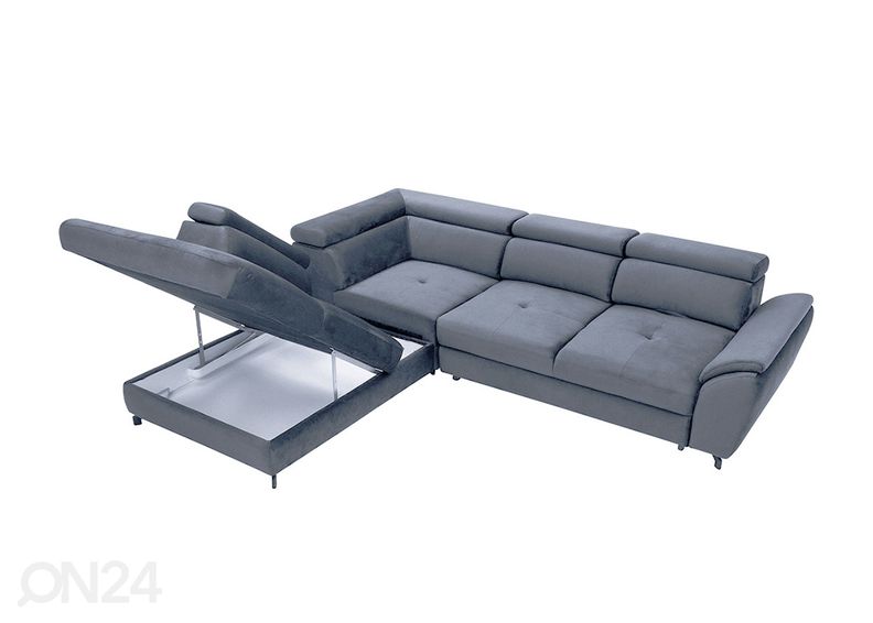 Kulmavuodesohva, kulma vasemmalla kuvasuurennos