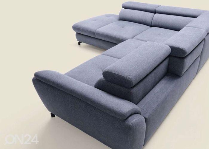 Kulmavuodesohva, kulma vasemmalla kuvasuurennos