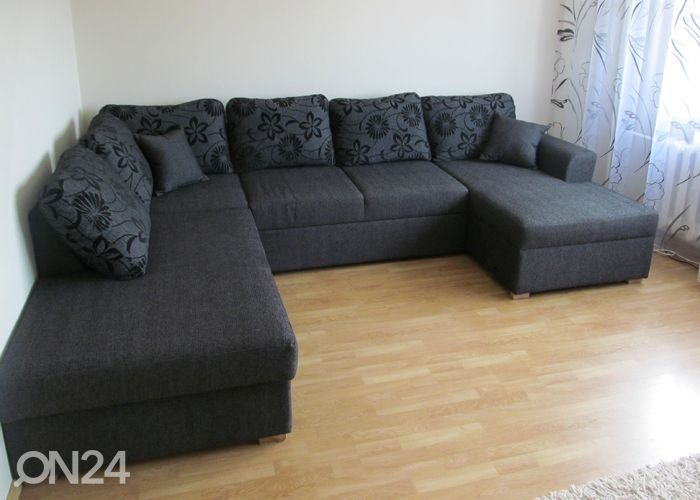 Kulmavuodesohva Silver XL Jumbo vuodevaatelaatikolla kuvasuurennos