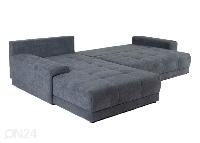 Kulmavuodesohva vuodevaatelaatikolla kuvasuurennos