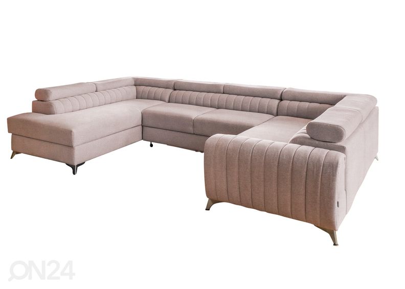 Kulmavuodesohva vuodevaatelaatikolla kuvasuurennos