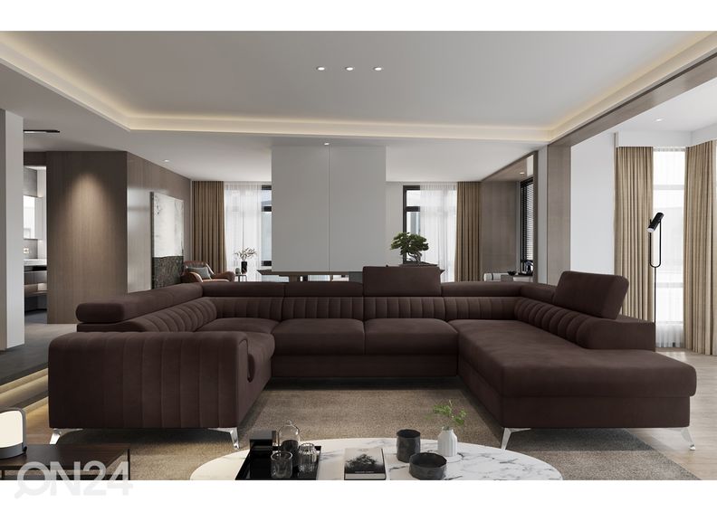 Kulmavuodesohva vuodevaatelaatikolla kuvasuurennos