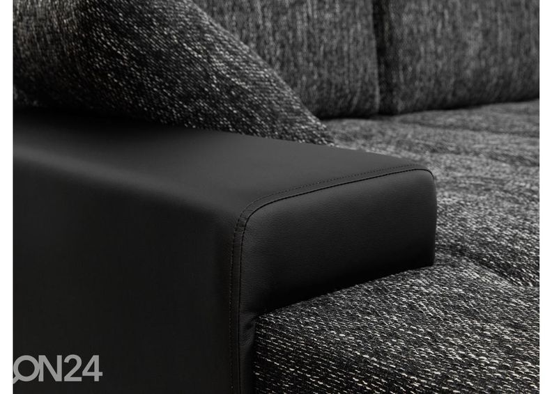 Kulmavuodesohva vuodevaatelaatikolla kuvasuurennos