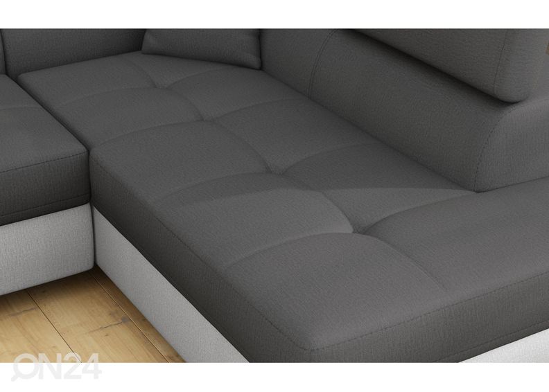 Kulmavuodesohva vuodevaatelaatikolla Bremen kuvasuurennos