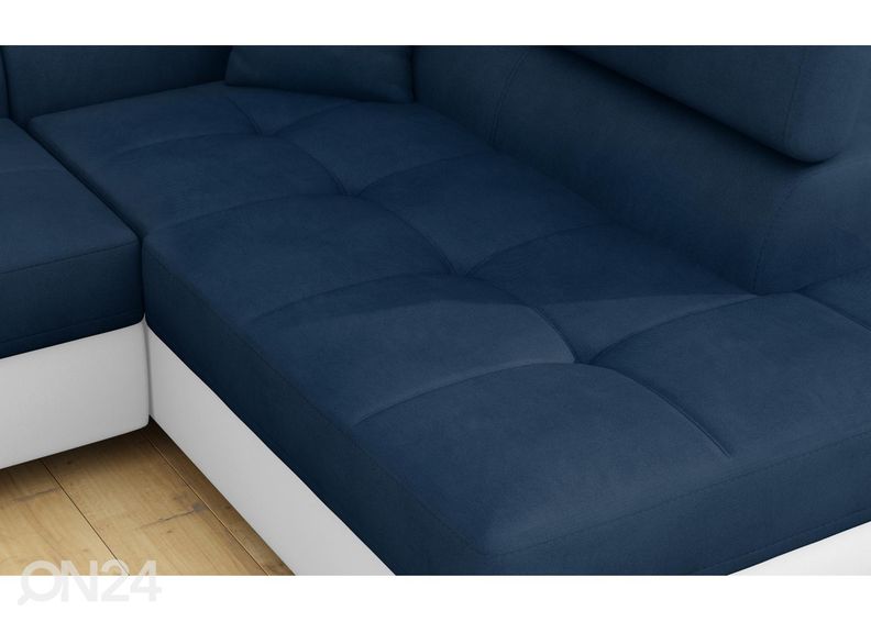 Kulmavuodesohva vuodevaatelaatikolla Bremen kuvasuurennos