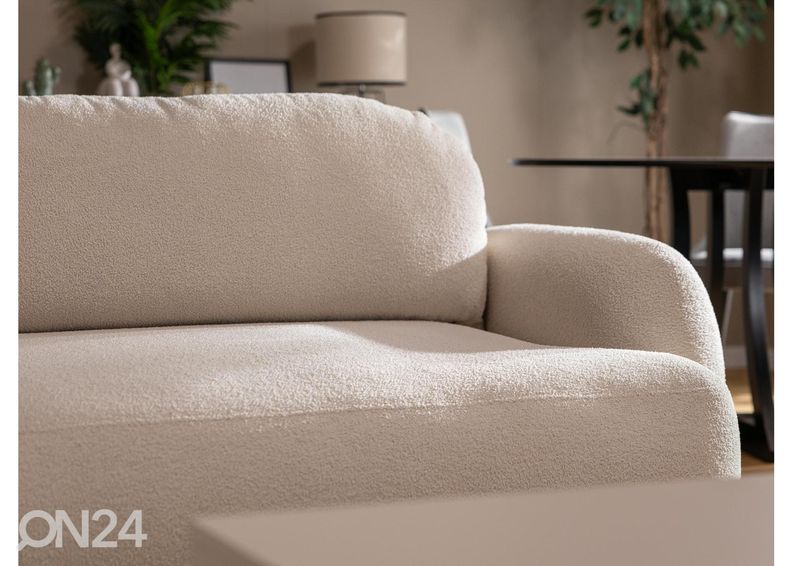 Kulmavuodesohva vuodevaatelaatikolla Maano kuvasuurennos